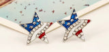 Stars and Stripes heart and star earrings