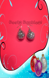 Christmas bulb earrings