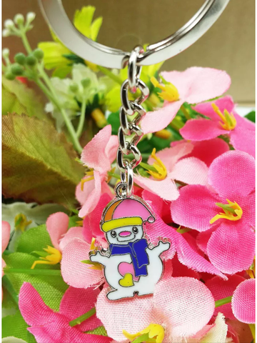 Tiny snowman keychain