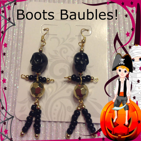 skeleton earrings