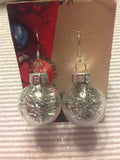 Christmas bulb earrings