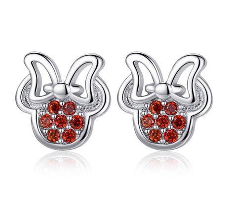 Minnie Mouse Rhinestone post earrings