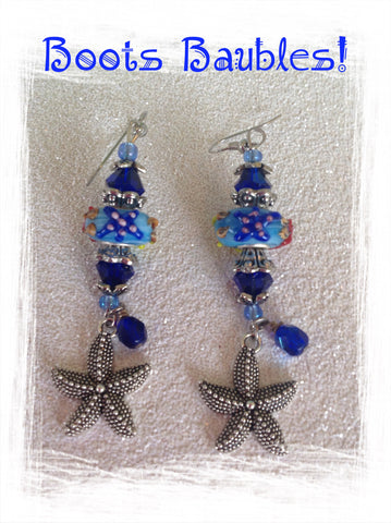 Starfish under the sea earrings