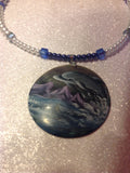 Dolphin Days handpainted necklace!