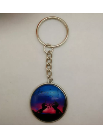 Unicorn love  Glass Cabochon keychain