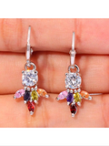 Multicolor rhinestone earrings