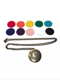 Bronze colored aromatherapy  diffuser necklace