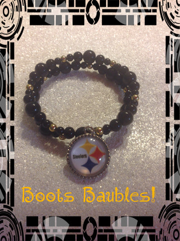 Pittsburgh Steelers memory wrap bracelet