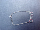 Handcuff bracelet in silvertone