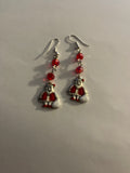 Santa Clause Crystal Earrings