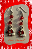 Santa Clause Crystal Earrings