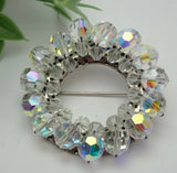 Vintage Aurora Borealis brooch