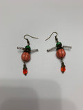 Pumpkin man earrings