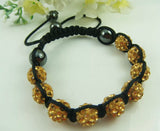 Beaded shamballa bracelet