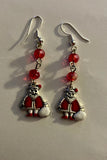 Santa Clause Crystal Earrings