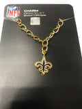 NFL New Orleans football charm bracelet