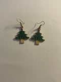 Christmas tree earrings