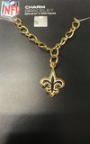 NFL New Orleans football charm bracelet