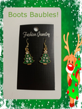 Christmas tree earrings