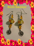 Sunflower earrings