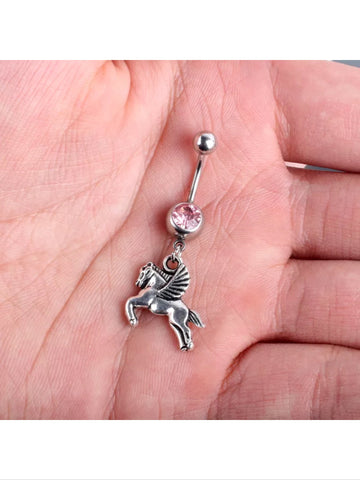 Pegasus belly ring