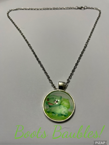 Bulbasaur Pokemon necklace