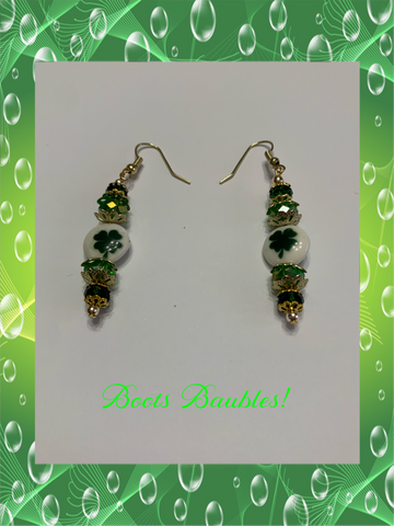 Four leaf clover earrings