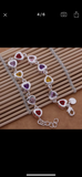 Colorful heart bracelet