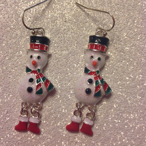 Snowman earrings