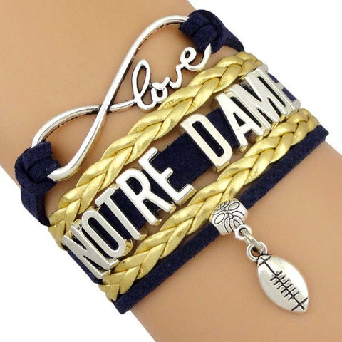 Leather style Notre dame bracelet