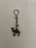 Vintage pewter camel keychain