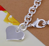 Heart tag bracelet