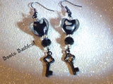 Key to my heart earrings