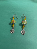 Sunflower earrings