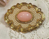 Vintage Avon 1988 pink brooch