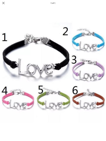 Love charm bracelet