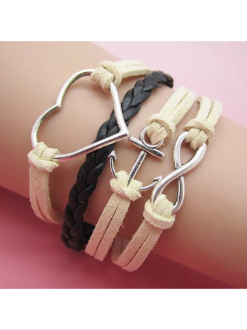 Leather style bracelet