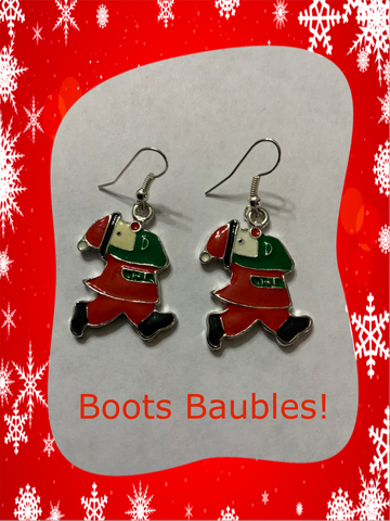 Christmas  Santa Charm Earrings