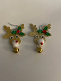 Crazy Christmas Reindeer earrings