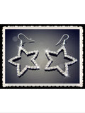 Rhinestone star earrings