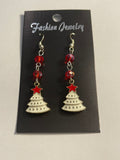 Handcrafted Beaded Christmas Tree Earrings