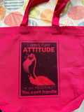 Flamingo Attitude tote bag