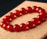 Red Agate stretch bracelet