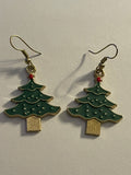 Christmas tree earrings