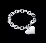 Heart tag bracelet