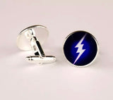 Flash lightning cuff links