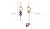 Queen at heart Asymmetrical earrings