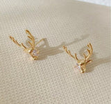 Reindeer post earrings