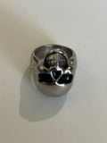 Stainless steel skull ring