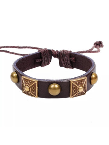 Leather style bracelet